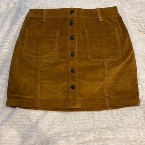 Mustard yellow skirt